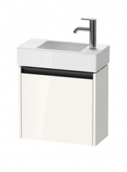 DURAVIT - Ketho.2 Umyvadlová skříňka 44x48x24 cm, 1 dvířka, panty vpravo, lesklá bílá (K25072R22220000)