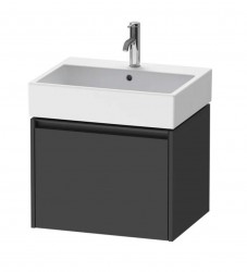DURAVIT - Ketho.2 Umyvadlová skříňka 44x58x46 cm, 1 zásuvka, grafit mat (K25075049490000)