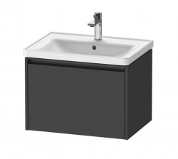DURAVIT - Ketho.2 Umyvadlová skříňka 44x63x46 cm, 1 zásuvka, grafit mat (K25082049490000)