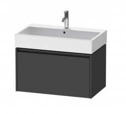 DURAVIT - Ketho.2 Umyvadlová skříňka 44x78x46 cm, 1 zásuvka, grafit mat (K25077049490000)