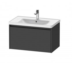 DURAVIT - Ketho.2 Umyvadlová skříňka 44x78x46 cm, 1 zásuvka, grafit mat (K25083049490000)