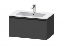 DURAVIT - Ketho.2 Umyvadlová skříňka 44x81x48 cm, 1 zásuvka, grafit mat (K25063049490000)