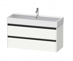 DURAVIT - Ketho.2 Umyvadlová skříňka 55x118x46 cm, 2 zásuvky, matná bílá (K25279018180000)