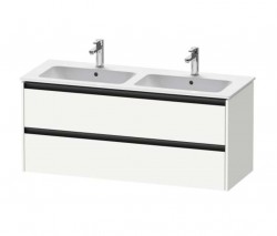 DURAVIT - Ketho.2 Umyvadlová skříňka 55x128x48 cm, 2 zásuvky, matná bílá (K25266018180000)