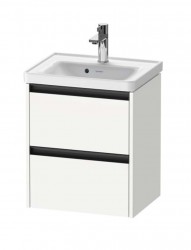DURAVIT - Ketho.2 Umyvadlová skříňka 55x48x38 cm, 2 zásuvky, matná bílá (K25280018180000)