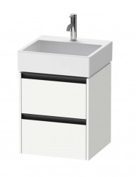 DURAVIT - Ketho.2 Umyvadlová skříňka 55x48x46 cm, 2 zásuvky, matná bílá (K25274018180000)