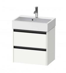 DURAVIT - Ketho.2 Umyvadlová skříňka 55x58x39 cm, 2 zásuvky, matná bílá (K25273018180000)