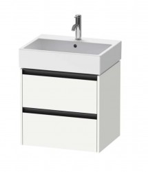 DURAVIT - Ketho.2 Umyvadlová skříňka 55x58x46 cm, 2 zásuvky, matná bílá (K25275018180000)