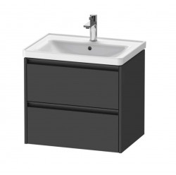 DURAVIT - Ketho.2 Umyvadlová skříňka 55x63x46 cm, 2 zásuvky, grafit mat (K25282049490000)