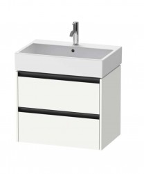DURAVIT - Ketho.2 Umyvadlová skříňka 55x68x46 cm, 2 zásuvky, matná bílá (K25276018180000)