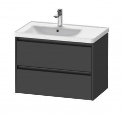 DURAVIT - Ketho.2 Umyvadlová skříňka 55x78x46 cm, 2 zásuvky, grafit mat (K25285049490000)