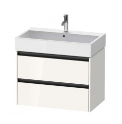 DURAVIT - Ketho.2 Umyvadlová skříňka 55x78x46 cm, 2 zásuvky, lesklá bílá (K25277022220000)