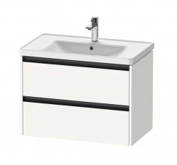 DURAVIT - Ketho.2 Umyvadlová skříňka 55x78x46 cm, 2 zásuvky, matná bílá (K25283018180000)