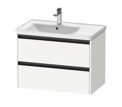 DURAVIT - Ketho.2 Umyvadlová skříňka 55x78x46 cm, 2 zásuvky, matná bílá (K25285018180000)
