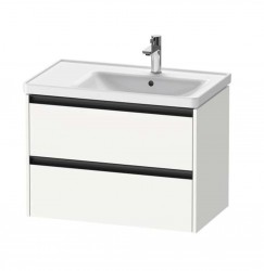 DURAVIT - Ketho.2 Umyvadlová skříňka 55x78x46 cm, 2 zásuvky, matná bílá (K25286018180000)
