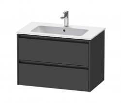 DURAVIT - Ketho.2 Umyvadlová skříňka 55x81x48 cm, 2 zásuvky, grafit mat (K25263049490000)