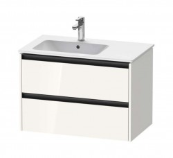 DURAVIT - Ketho.2 Umyvadlová skříňka 55x81x48 cm, 2 zásuvky, lesklá bílá (K25267022220000)