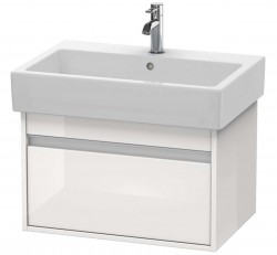 DURAVIT - Ketho Umyvadlová skříňka 41x65x44 cm, 1 zásuvka, lesklá bílá (KT668402222)