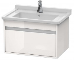 DURAVIT - Ketho Umyvadlová skříňka 41x80x46 cm, 1 zásuvka, lesklá bílá (KT666402222)