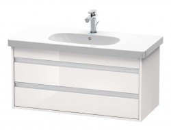 DURAVIT - Ketho Umyvadlová skříňka 48x100x46 cm, 2 zásuvky, lesklá bílá (KT664802222)