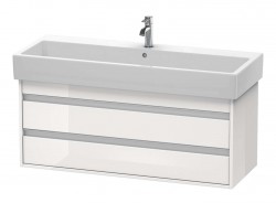DURAVIT - Ketho Umyvadlová skříňka 48x115x44 cm, 2 zásuvky, lesklá bílá (KT663902222)