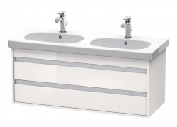 DURAVIT - Ketho Umyvadlová skříňka 48x115x46 cm, 2 zásuvky, lesklá bílá (KT664902222)