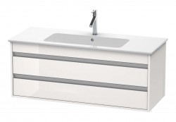 DURAVIT - Ketho Umyvadlová skříňka 48x120x48 cm, 2 zásuvky, lesklá bílá (KT643102222)