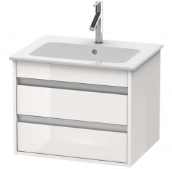 DURAVIT - Ketho Umyvadlová skříňka 48x60x48 cm, 2 zásuvky, lesklá bílá (KT642802222)