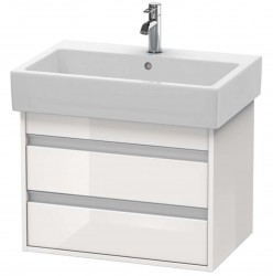 DURAVIT - Ketho Umyvadlová skříňka 48x65x44 cm, 2 zásuvky, lesklá bílá (KT662402222)