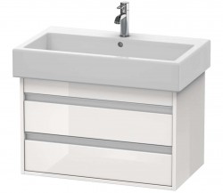 DURAVIT - Ketho Umyvadlová skříňka 48x75x44 cm, 2 zásuvky, lesklá bílá (KT663702222)