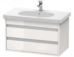 DURAVIT - Ketho Umyvadlová skříňka 48x80x46 cm, 2 zásuvky, lesklá bílá (KT664702222)