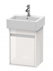 DURAVIT - Ketho Umyvadlová skříňka 55x40x32 cm, 1 dvířka, panty vlevo, lesklá bílá (KT6630L2222)