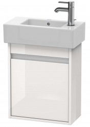 DURAVIT - Ketho Umyvadlová skříňka 55x45x23 cm, 1 dvířka, panty vlevo, lesklá bílá (KT6629L2222)