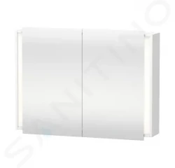 DURAVIT - Ketho Zrcadlová skříňka s LED osvětlením, 1000x750x180 mm, bílá mat (KT7532018180000)