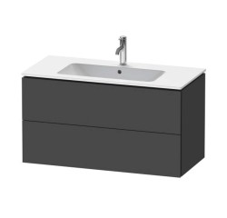DURAVIT - L-Cube Umyvadlová skříňka 55x102x48 cm, 2 zásuvky, grafit mat (LC624204949)