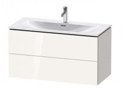 DURAVIT - L-Cube Umyvadlová skříňka 55x102x48 cm, 2 zásuvky, lesklá bílá (LC630802222)