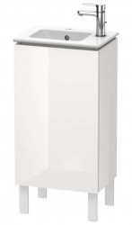 DURAVIT - L-Cube Umyvadlová skříňka 86x42x29 cm, levá, 1 dvířka, lesklá bílá (LC6273L2222)