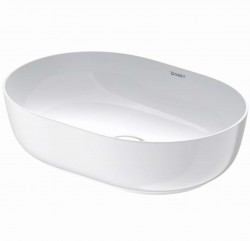DURAVIT - Luv Umyvadlo na desku, 50x35 cm, bez přepadu, WonderGliss, bílá (03795000001)