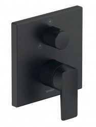 DURAVIT - Manhattan Baterie pod omítku, pro 2 spotřebiče, matná černá (MH4210012046)