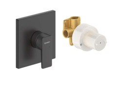 DURAVIT - Manhattan Sprchová baterie pod omítku, s tělesem, matná černá (MH4210007046)