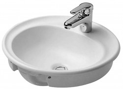 DURAVIT - Manua Umyvadlo s přepadem, průměr 48 cm, bílá (5220480000)