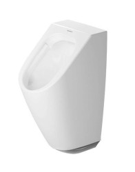 DURAVIT - ME by Starck Elektronický pisoár, zadní přívod vody, síťové napájení, Rimless, DuraShield, bílá (280931AA93)