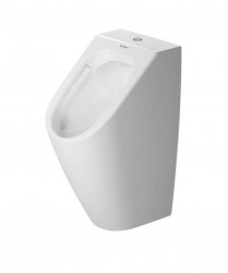 DURAVIT - ME by Starck Pisoár, horní přívod vody, Rimless, s HygieneGlaze, alpská bílá (2815302000)
