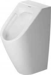 DURAVIT - ME by Starck Pisoár, zadní přívod vody, Rimless, s HygieneGlaze, bílá (2809302000)