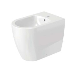 DURAVIT - ME by Starck Stojící bidet, s přepadem, otvor pro baterii, DuraShield, bílá (228910AA00)