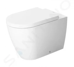 DURAVIT - ME by Starck Stojící WC, zadní odpad, s HygieneGlaze, bílá/matná bílá (2169099000)