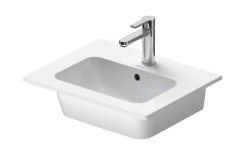 DURAVIT - ME by Starck Umyvadlo 53x43 cm, s přepadem, otvor pro baterii, DuraShield, bílá (233653AA00)
