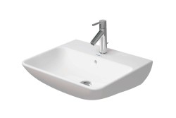 DURAVIT - ME by Starck Umyvadlo 55x44 cm, s přepadem, otvor pro baterii, DuraShield, bílá (233555AA00)