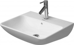 DURAVIT - ME by Starck Umyvadlo 55x44 cm, s přepadem, s otvorem pro baterii, bílá (2335550000)