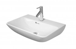 DURAVIT - ME by Starck Umyvadlo 60x40 cm, s přepadem, s otvorem pro baterii, matná bílá (2343603200)
